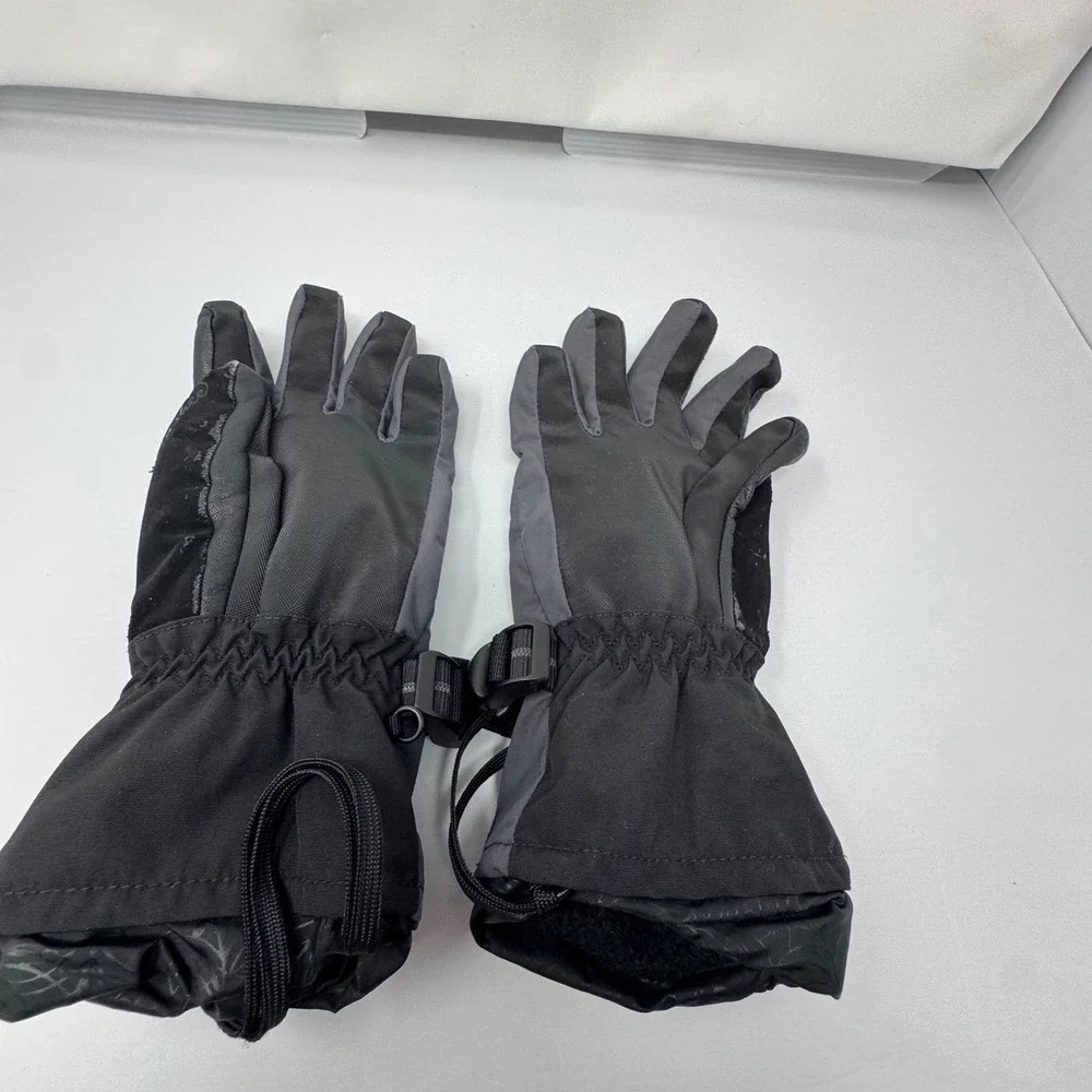 The North Face HyVent Banshee Gloves Mens Large Black Grey Insulated Winter Ski